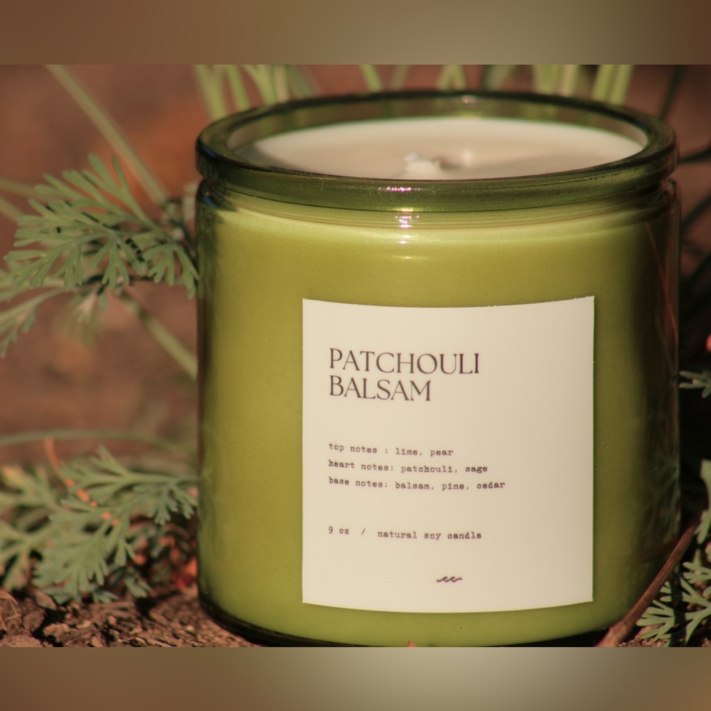 Handmade Patchouli Balsam Candle 9 oz